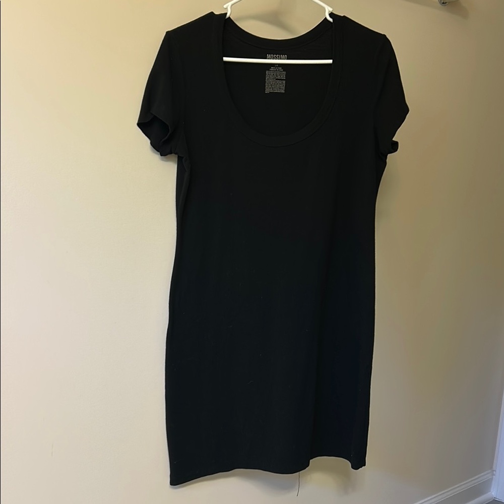 Mossimo Supply Co Black Crew Neck Fitted Tee